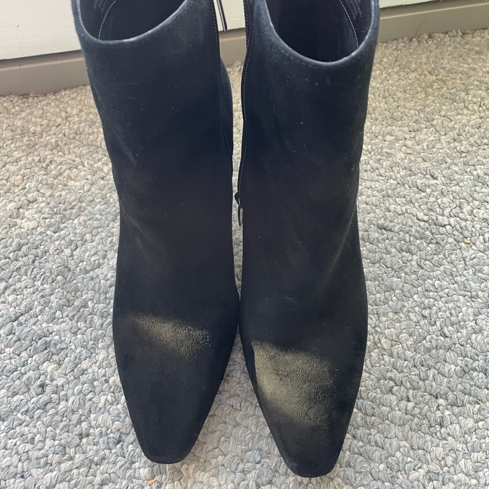 Black Suede Booties